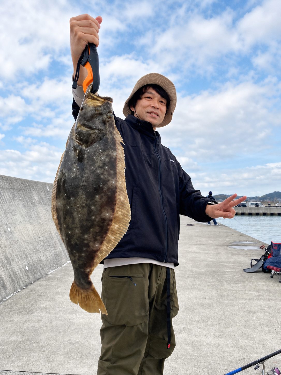 海釣りの様子